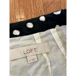 Loft  black eyelet pencil skirt scalloped size 8 Photo 4