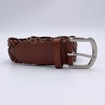 Talbots Vintage  Woven Genuine Leather Studded Belt Size Small Bohemian Argentina Photo 2