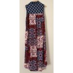 Oddi Women's Dress Plaid Patchwork Sleeveless Dress Button Shirtdress Large Oddy Photo 7