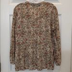 Peruvian Connection  Floral Pleated Blouse Size Small Photo 2