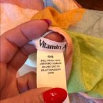 Vitamin A Multicolor Linen oversized shirt with matching sarong perfect condition Photo 3