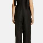 Kate Spade Linen Tie Jumpsuit In Black Photo 2