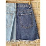 Revice Denim NWT Revice Coast To Coast 2 Tone Mini Denim Jean Skirt 26 Distressed Photo 7