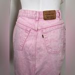Levi's Levi’s vintage Pastel Pink Denim Skirt Sz 11. D10 Photo 13