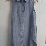 ONIA  Striped linen and Lyocell-blend mini shirt dress size small Photo 1