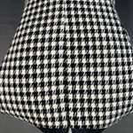 Ralph Lauren Lauren Houndstooth black white sleeveless dress 4 faux leather trim Photo 3