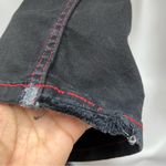 Aphrodite  size 1 Black Cargo Pants Red Stitching grommets gothic Photo 13