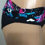Anne cole  black floral bikini. L-top/M-bottom. NWT Photo 10