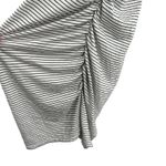 LAMade Black Stripe Sleeveless Ruched Knit‎ Dress Small New White Size XS Photo 1