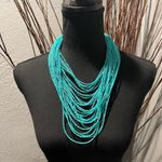 🌺BUNDLE OF SIX BEADED BOHO NECKLACES🌺 Silver Photo 4