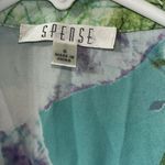 Spense Floral Print Sheer Top(Size Small) Green Photo 7