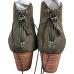 Violet & Red Olive Cupid Bootie Stacked Block Heel 6 NWT Green Photo 6