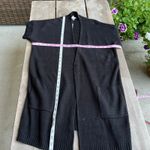 Chico's  Womens Sweater Vest Size 1 Medium 8 Mona‎ Black Long Cardigan NEW Photo 6