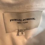 Public School NYC White Cotton Shirt Dress Size 8 Made in Portugal Photo 1