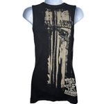 Libertalia Black Wash Tank Trailblazers Rhinestone Cowgirl Country Rodeo L Size L Photo 4