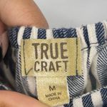 True Craft Denim Stripe Romper Size Medium Photo 3