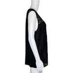 Adrianna Papell  Shirt Womens Small Black Lace Neutral Minimalist Elegant‎ Casual Photo 1