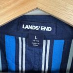 Lands' End  Paisley Button Front Tunic Kaftan Top Large Cotton Resort Cover‎ Up Photo 5