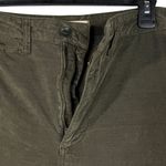 Madewell SZ 27 Emmet Velveteen Wide Leg Crop Pants Stretch Hi-Rise Olive Green Photo 2