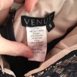 Venus  Sexy Lacy Strapless Dress Stretchy Black/Tan/Beige Size Small Photo 7