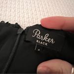 Parker  BLACK Serena Dress‎ Black Silk Sequins Mini Dress Size 4 Photo 7