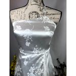 Lulus  On the Dance floor White Jacquard Fringe One-Shoulder Midi Dress XS Photo 3