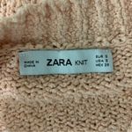 ZARA Sweater Small Cropped Pink Knit Soft Minimalist Cute Photo 3