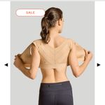 NWT Tommie Copper Zip Up Shoulder Support Bra Nude Color Size 2XL Tan Photo 3