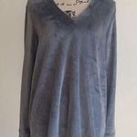 Natori Velour Oversized Gray Pullover Sweater Photo 0