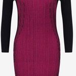 Armani Exchange Dress | Knit dress Fuchsia/Black – Women’s Size L preowned. Photo 0