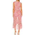 MISA Los Angeles NWT  Ava Paisley Print Stretch-Tulle Midi Dress Photo 2