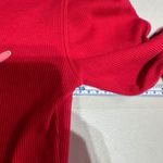 Old Navy Womens Red Gingerbread Man Thermal LS Shirt Size M Holiday Christmas Photo 5