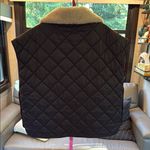 Dylan  Black Vest with Cream Plush Collar small fits most sizes Photo 2