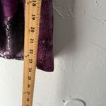 Dress Barn Y2k Purple Floral Silver Metallic Sleeveless Blouse Top M Fairy Grunge Photo 6