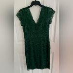 Dress Barn COLLECTION Green Lace Sequin V-Neck Cocktail Dress -SIZE 6 Photo 7