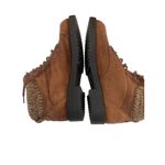 Rugged Outback Womens Brown Suede Ankle Boots Knit Cuffs Lace Up Size 6.5 Wide Photo 4