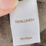 (Large Petite) J. Jill Brown 100% Linen Cropped Pants Size undefined Photo 3