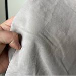 ALBUM DI FAMIGLIA Light Grey Velvet Collar Oversized Button Front Shirt Dress S Photo 9