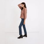 Madewell  Lucie Smocked Peplum Top in Antique Gold Photo 6