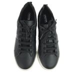 Geox  Respira Skyely A Black Patent Leather Lace Low Top Trainer Sneakers Shoes 8 Photo 1