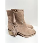 Sam Edelman  Bernie Boots Womens Size 5.5 Suede Fringe Detailing Zip Western Photo 3