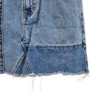 PacSun Y2K Vintage Patchwork Denim Mini Skirt Blue Cotton Raw Hem Size 25 Photo 6