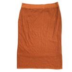 Calvin Klein  Mesh Knit Pencil Coordinating Midi Skirt Terra L EUC Photo 9