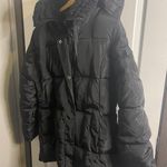Madden Girl Size Large Black Thick Hood Winter Coat Photo 0