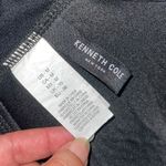 Kenneth Cole Kenneth Cole New York Womens Stripe Halter Backless Tankini Top Black Medium Photo 4