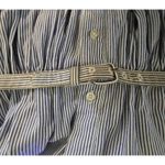 Vintage J.G. Hook Chambray Shirt Dress Size 8 Cotton Navy Blue &White‎ Button * Photo 7