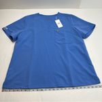 FIGS  Catarina One Pocket Womens Scrub Top Ceil Blue Shirt XXL‎ NEW *EMBROIDERED Photo 11