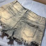 Source Unknown  Light Blue Frayed Jean Shorts Photo 9