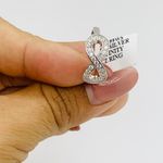 925 sterling silver ring Infinity ring Size 7 Photo 8