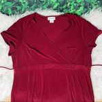 Motherhood Maternity short sleeve casual / party burgundy dress size XL Photo 6
